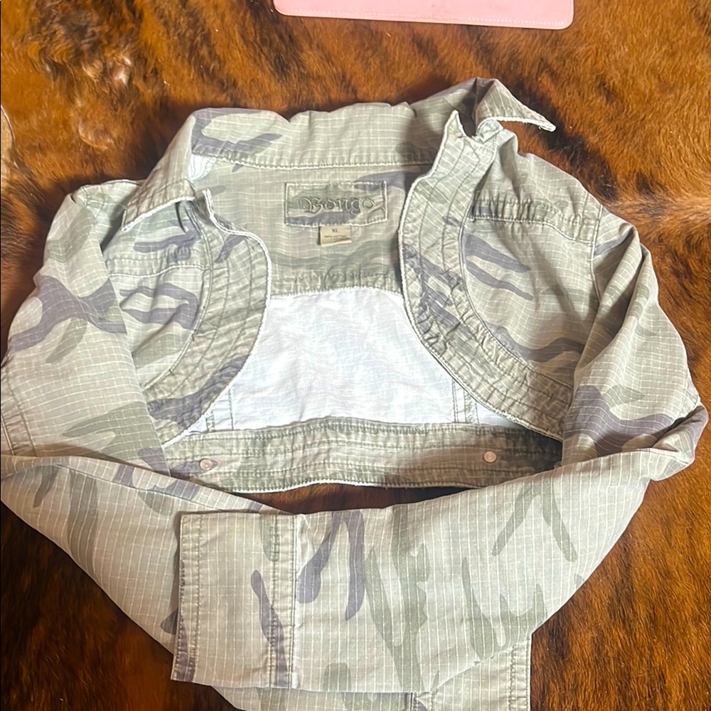 Camouflage Cropped Jacket